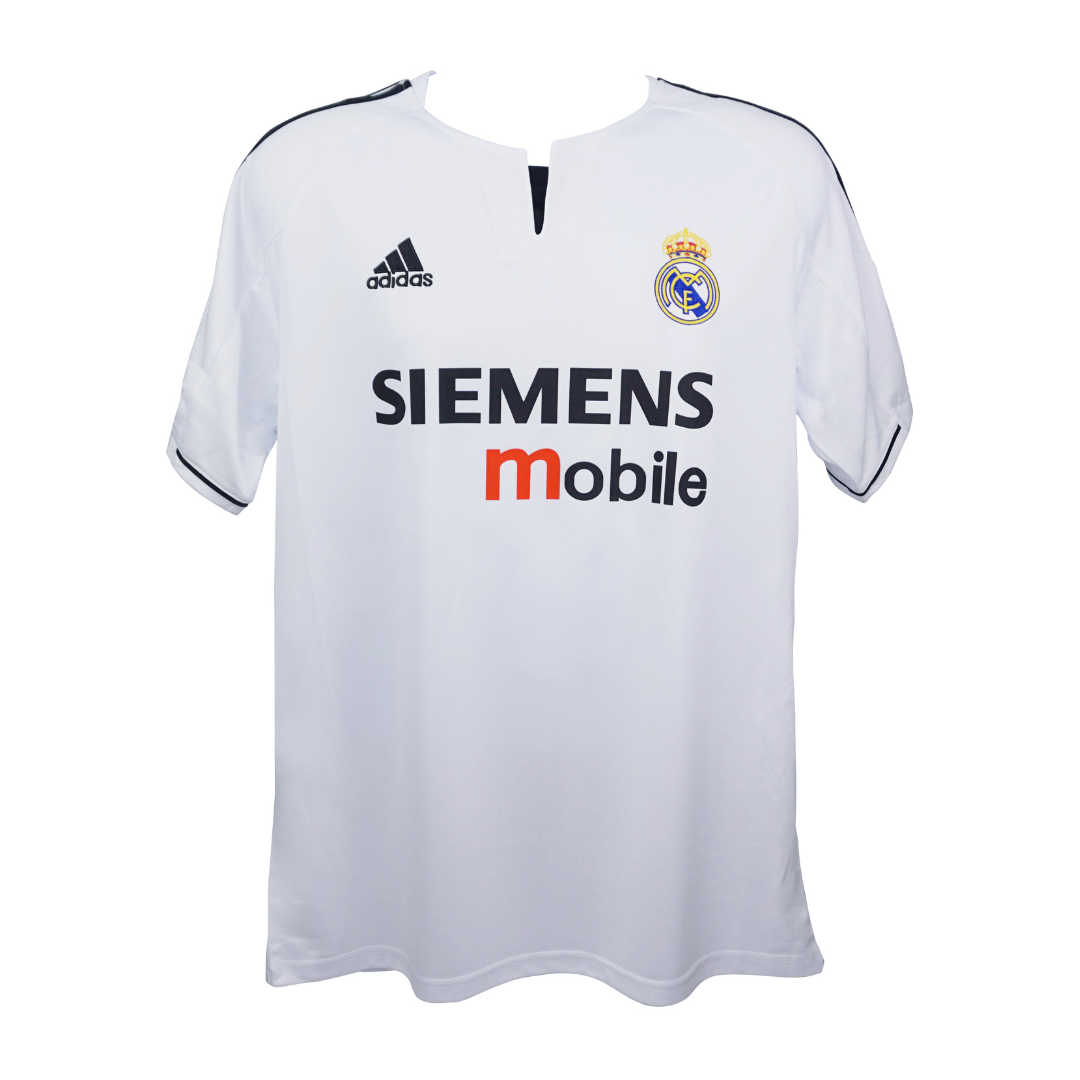 Ronaldo Nazario Signed Real Madrid Home Soccer Jersey #9 with Beckett Witness